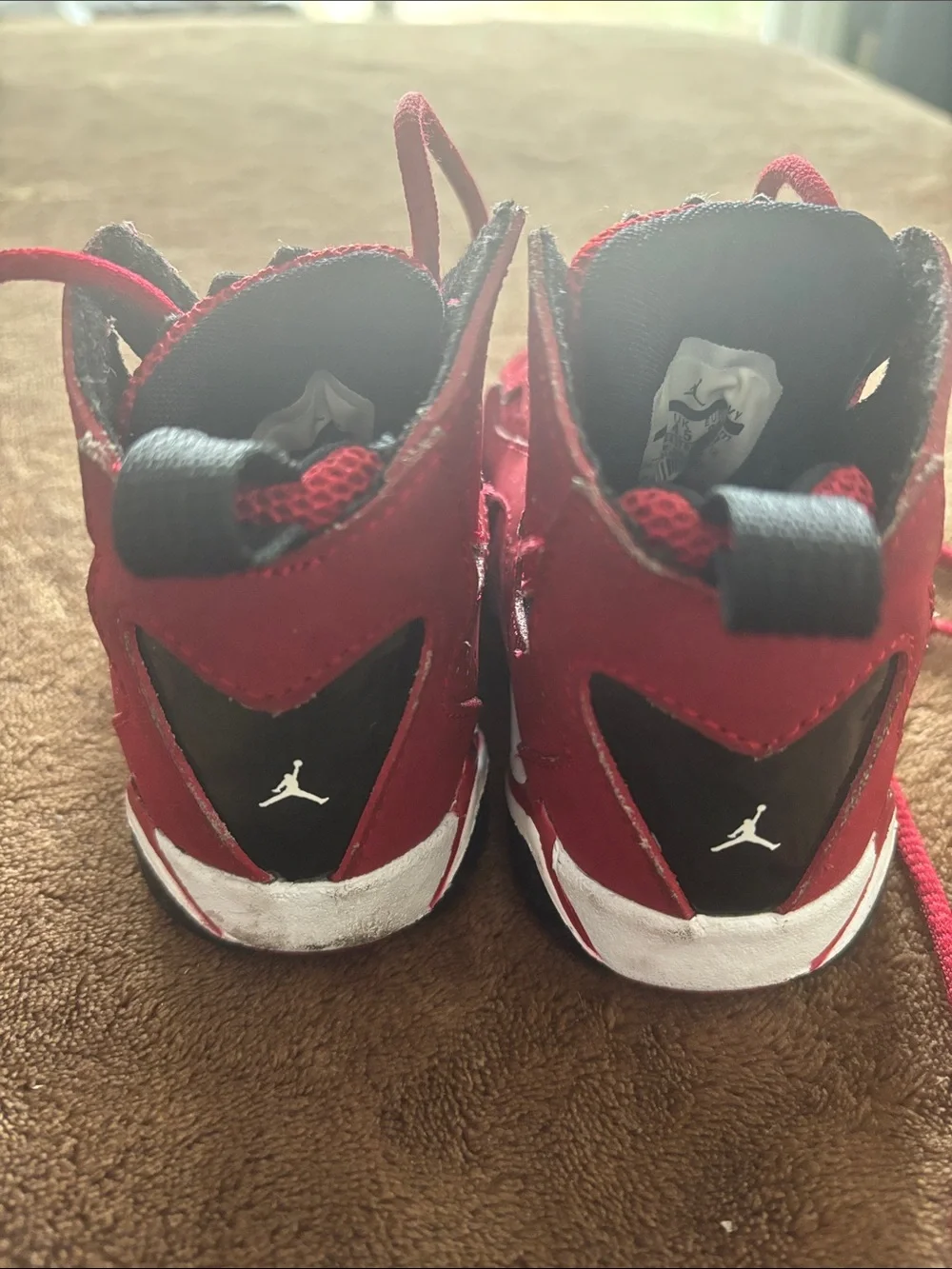 Jordan Toddler Red and Black High-Top Sneakers